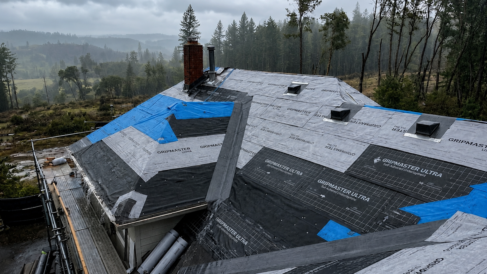 Roofing in rain Seattle